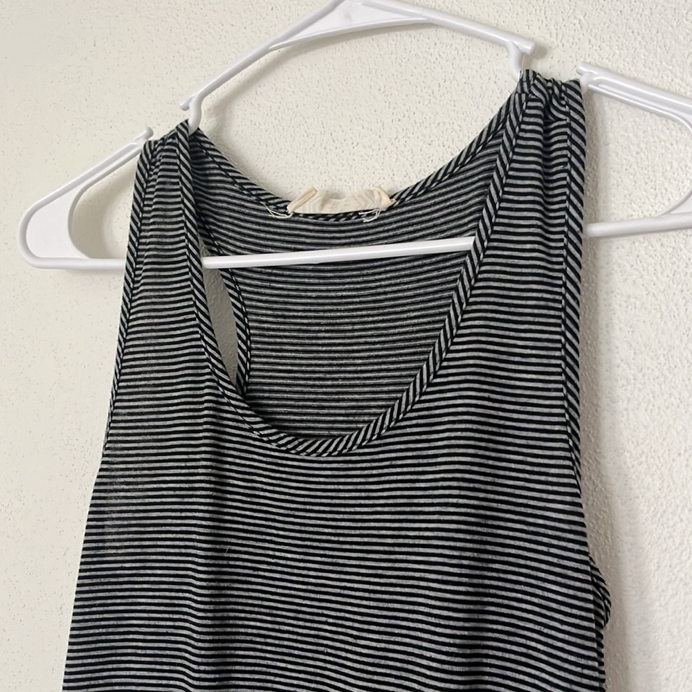 Black & Gray Striped Dress